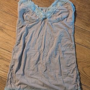Lace Trimmed Tank Top